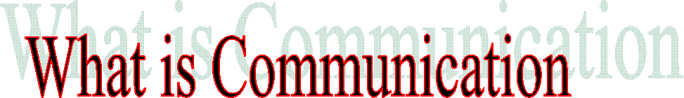 What is Communication